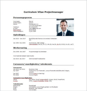 cv projectmanager