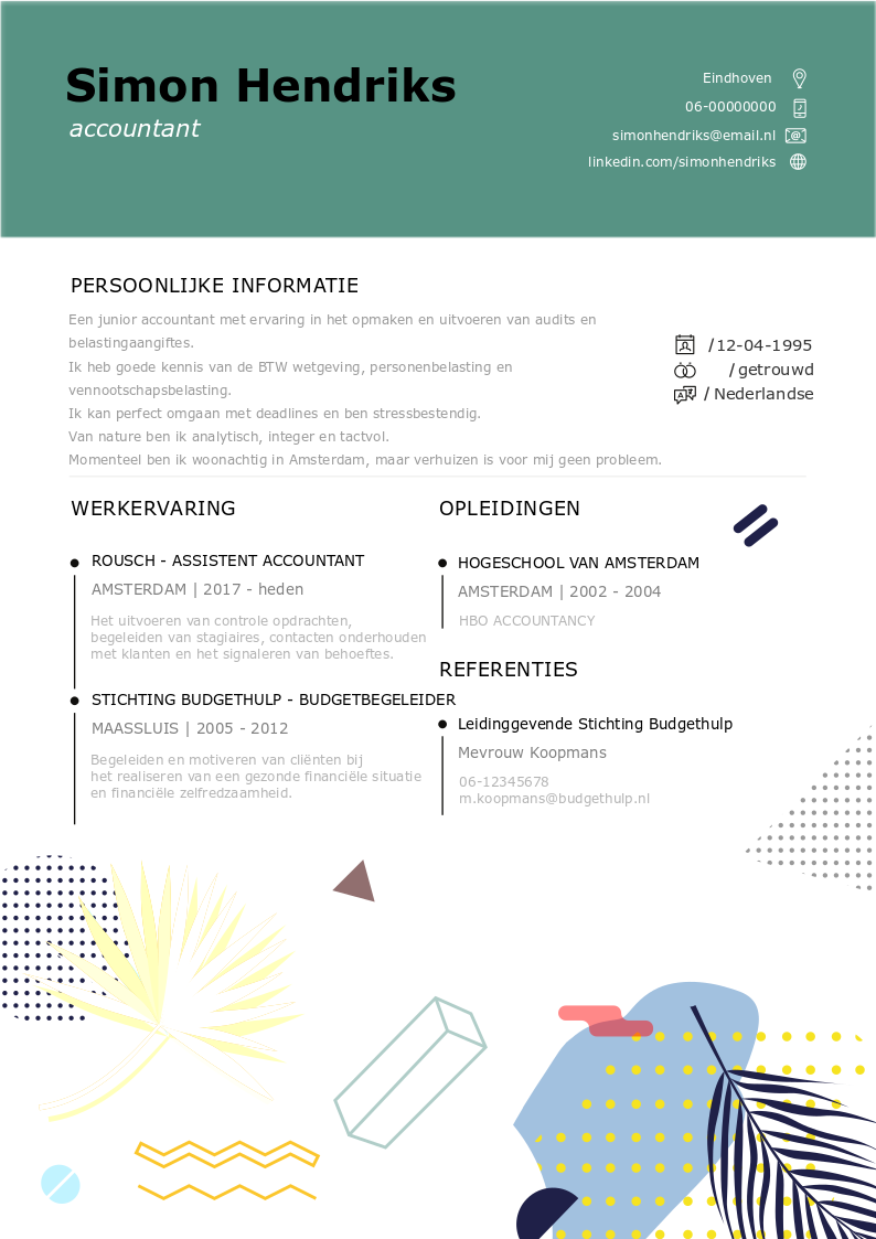 voorbeeld cv accountant