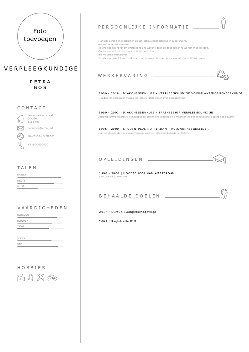 cv voorbeeld PDF verpleegkundige 4