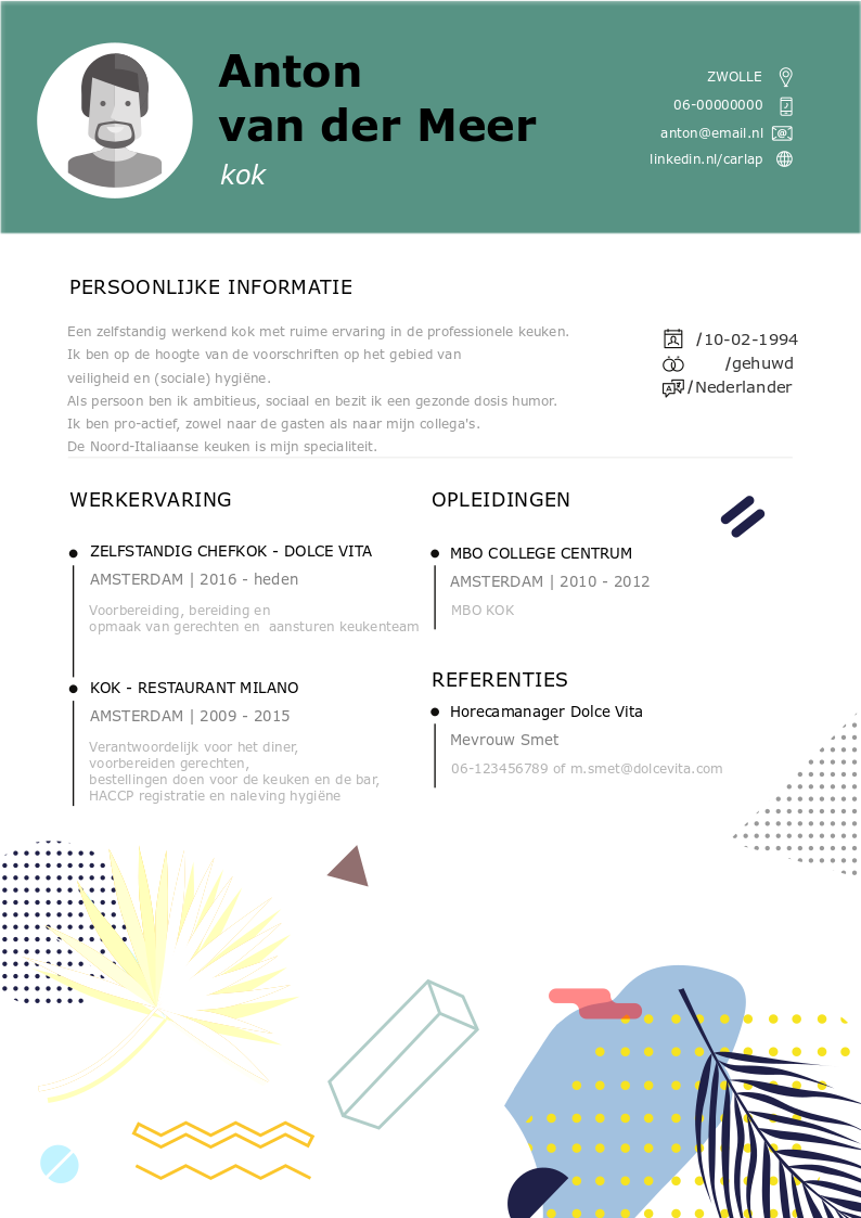 kok template cv