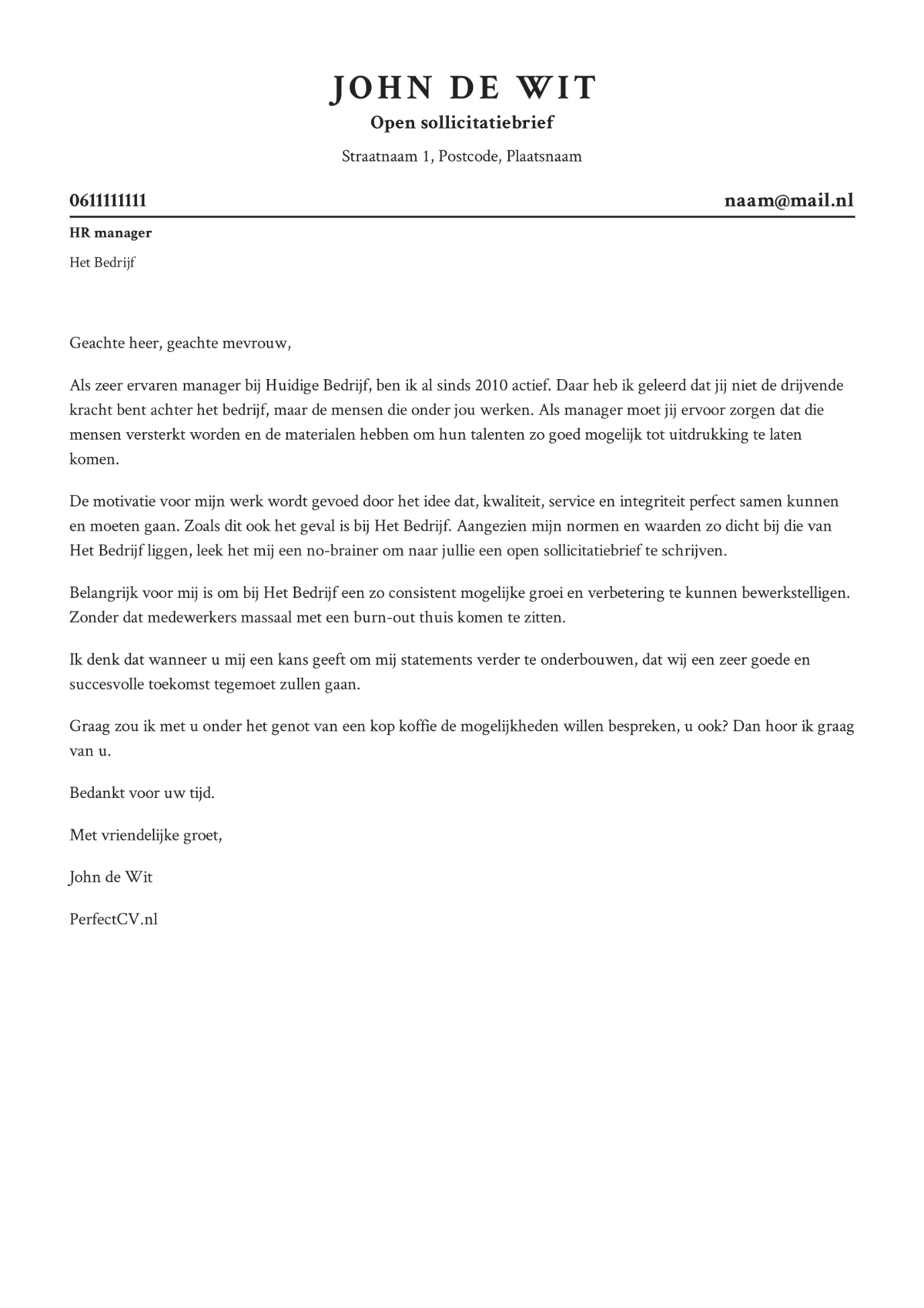 Een Open Sollicitatiebrief, hoe schrijf je die in 2020? *Gratis Voorbeeld*