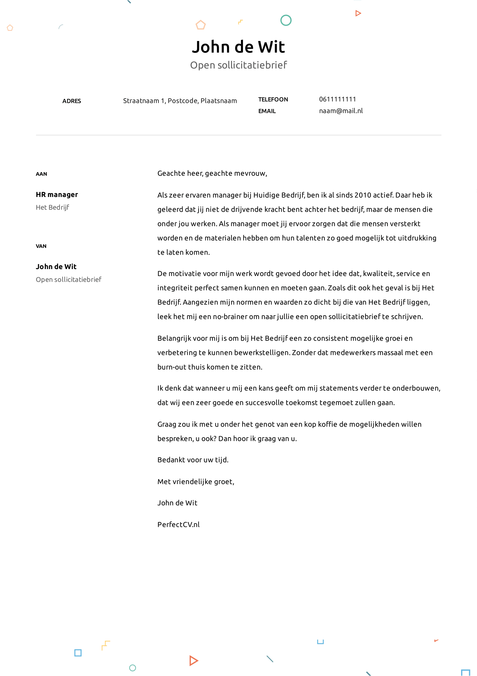 Een Open Sollicitatiebrief, hoe schrijf je die in 2020? *Gratis Voorbeeld*