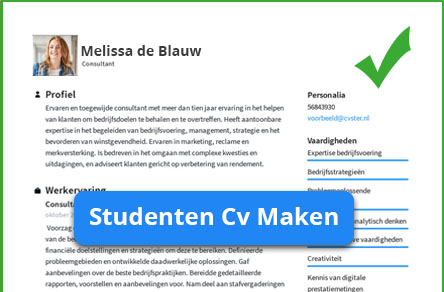 cv voorbeeld student